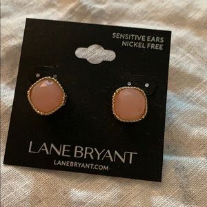 Nwt lane Bryant pink and gold earrings